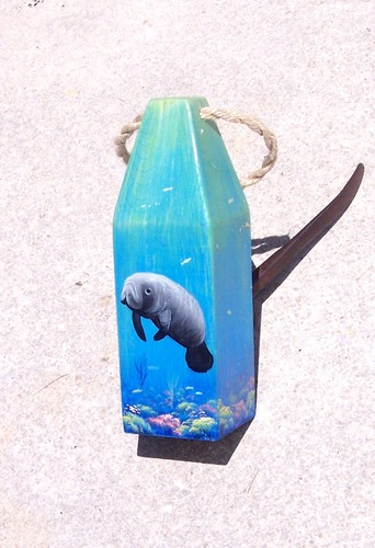 Manatee hand painted