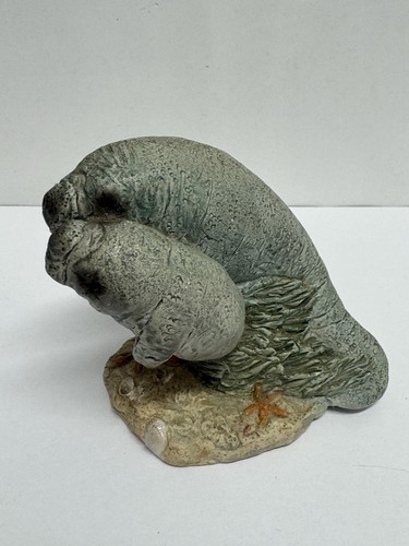 Manatee mother and baby - manatee,